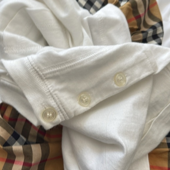 Burberry Children’s dress in white and plaid size 10 youth - Picture 6 of 9